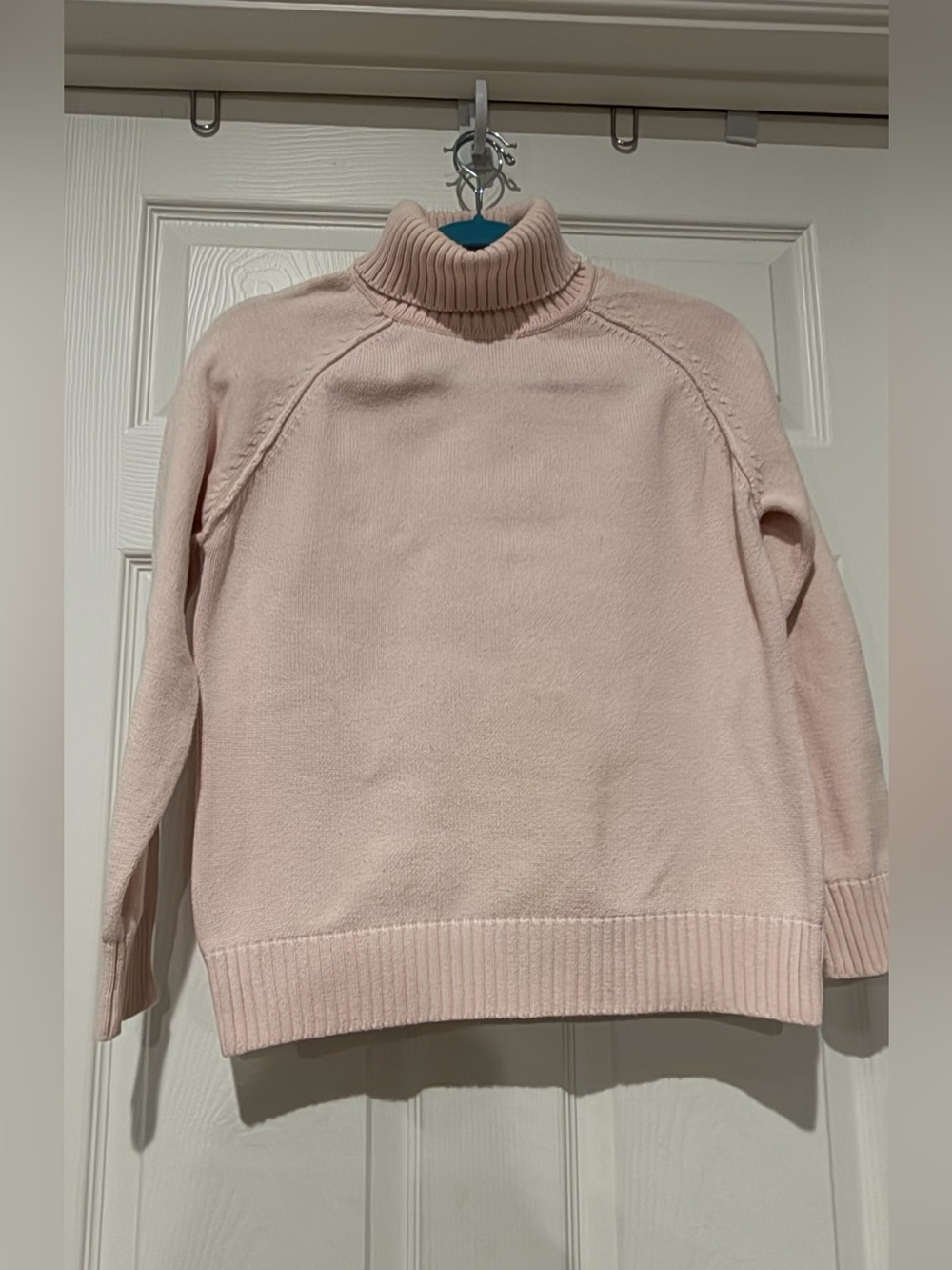Karen Scott Pale Pink Turtleneck Sweater